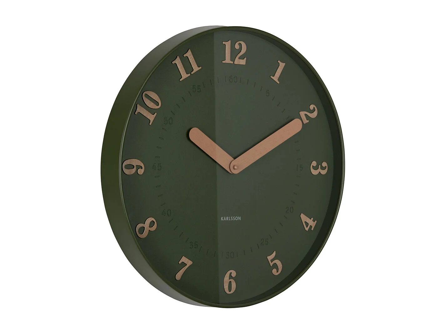 Horloge murale Amena - 40x4x40 cm - Vert
