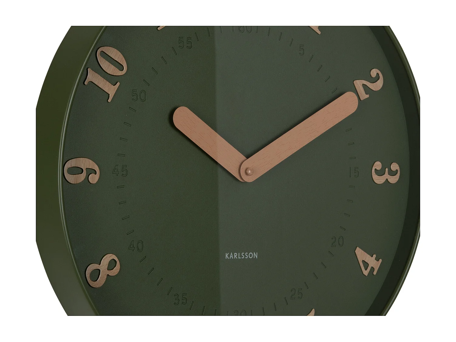 Horloge murale Amena - 40x4x40 cm - Vert