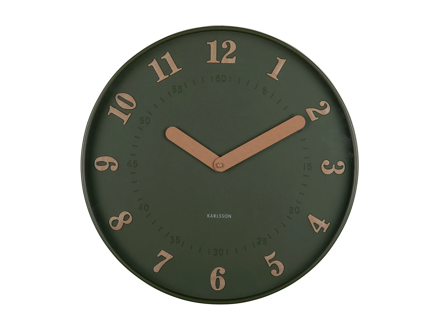Horloge murale Amena - 40x4x40 cm - Vert