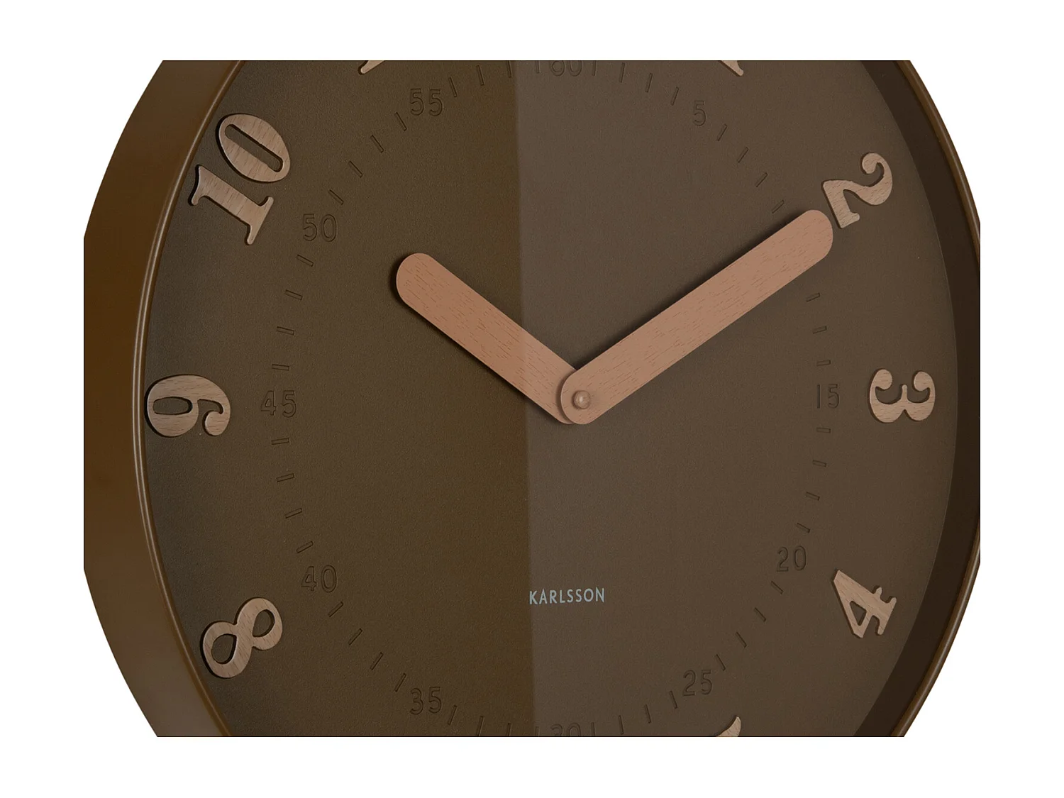 Horloge murale Amena - 40x4x40 cm - Marron