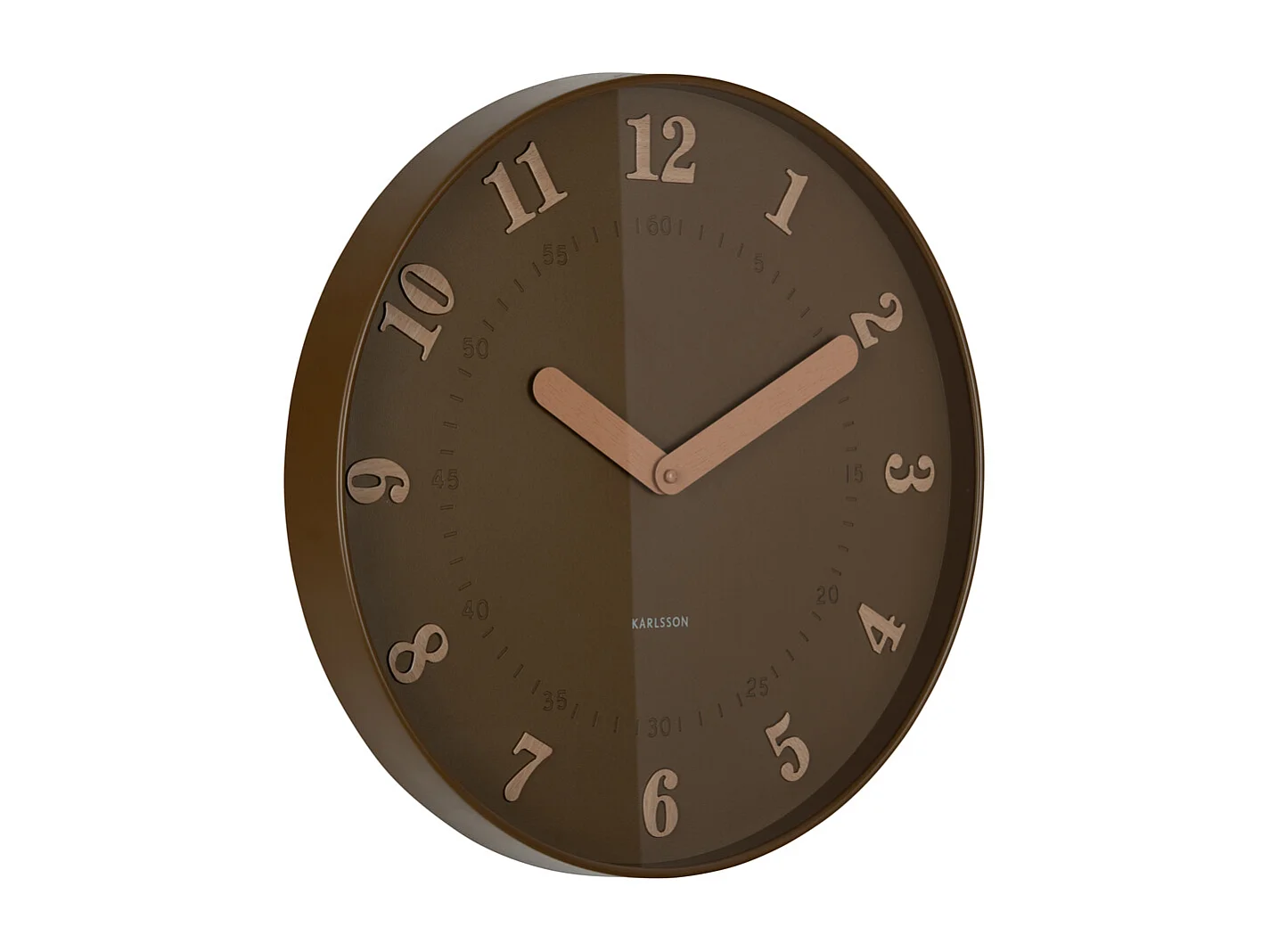 Horloge murale Amena - 40x4x40 cm - Marron