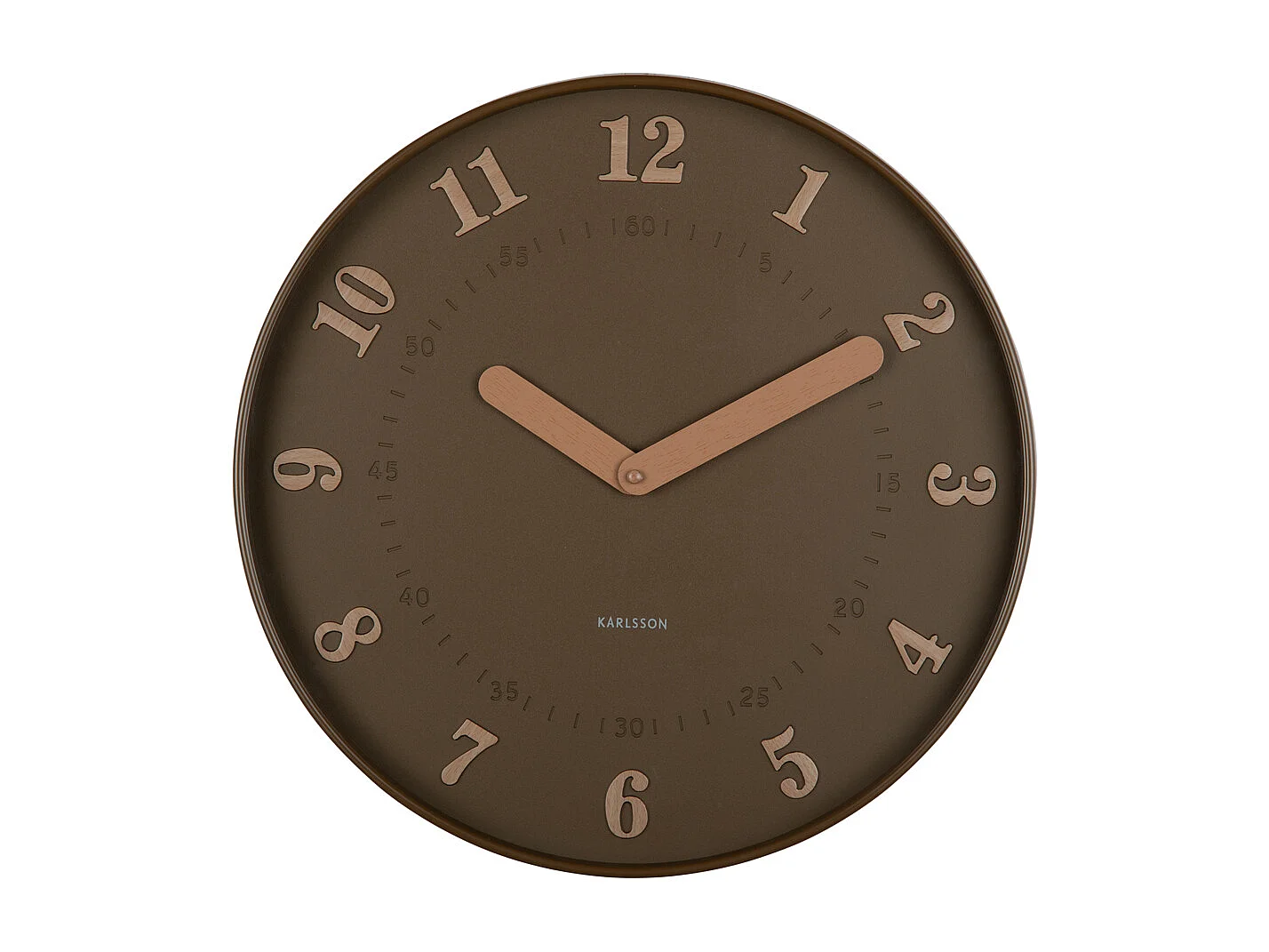 Horloge murale Amena - 40x4x40 cm - Marron