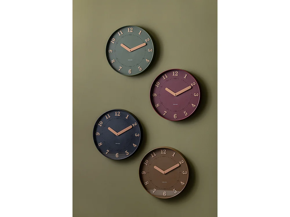 Horloge murale Amena - 40x4x40 cm - Marron