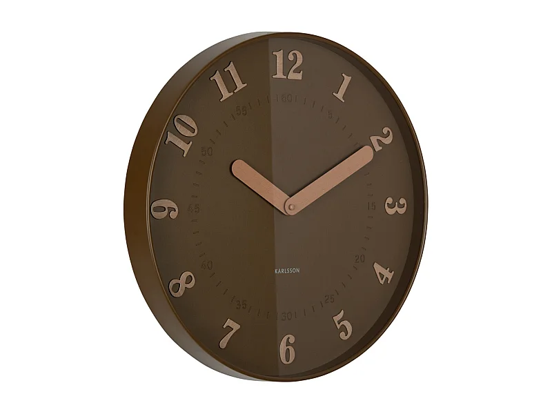 Horloge murale Amena - 40x4x40 cm - Marron