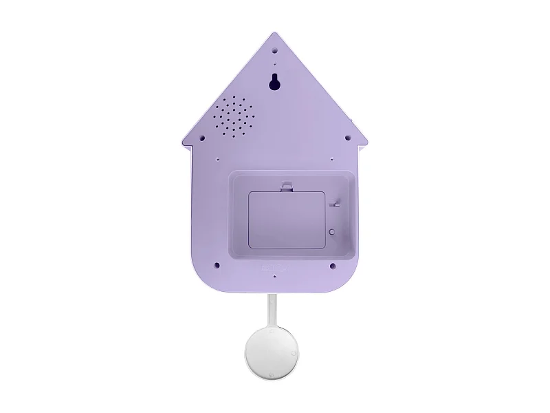 Horloge murale Dupla Color Cuckoo - 21,5x21,5x41,5 cm - Violet
