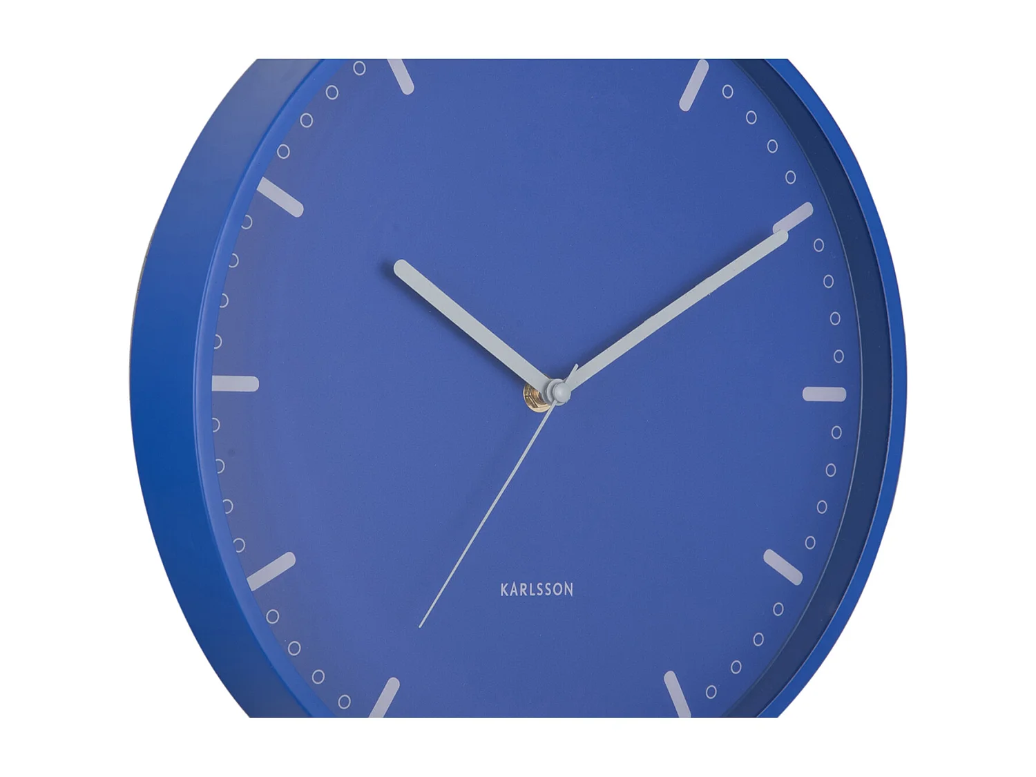 Horloge murale rétro tendance - 4 x 30 x 30 cm - Bleu