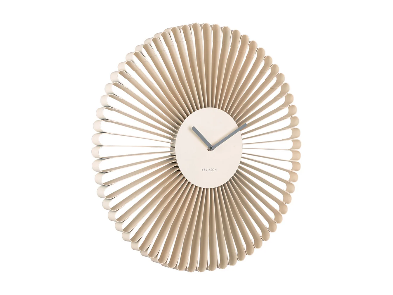 Horloge murale Cascara - 50x4x50 cm - Blanc