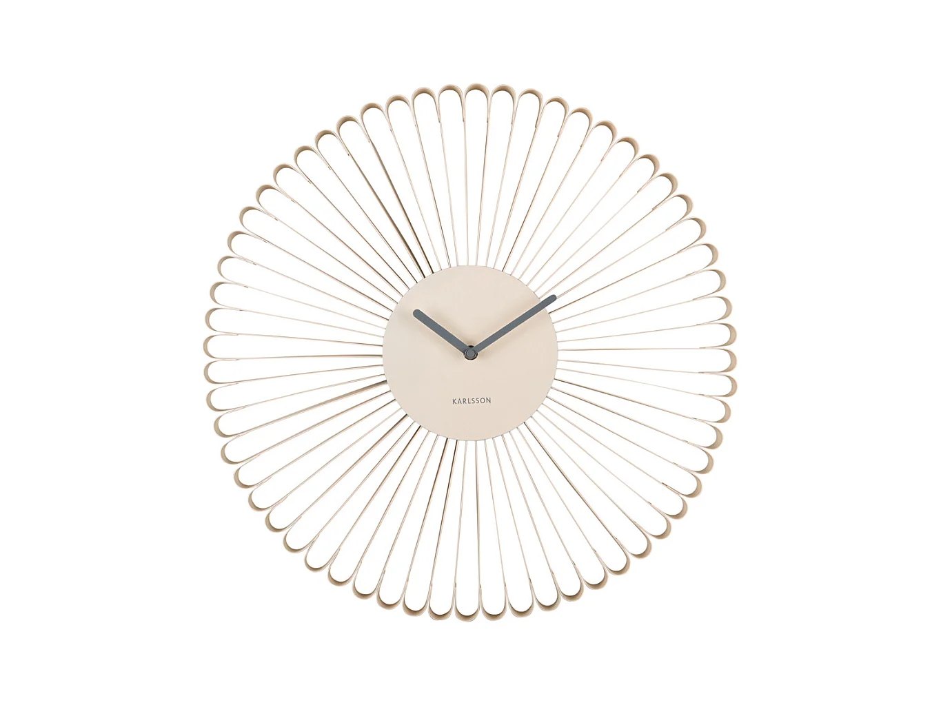 Horloge murale Cascara - 50x4x50 cm - Blanc