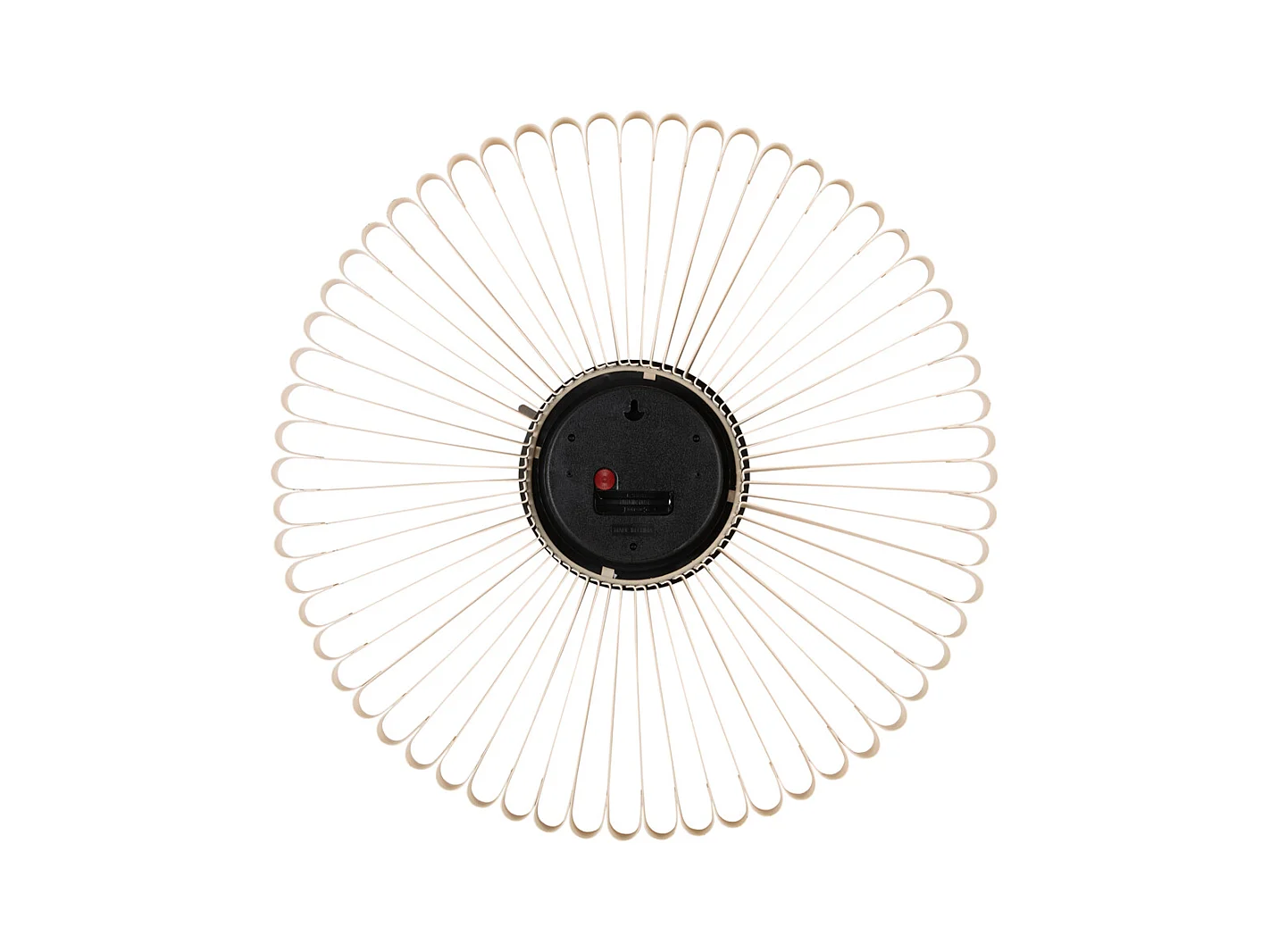 Horloge murale Cascara - 50x4x50 cm - Blanc