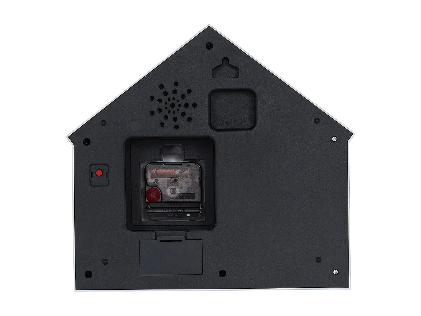 Horloge murale Chat assis - 24,9 x 24,9 x 27 cm - Rouge