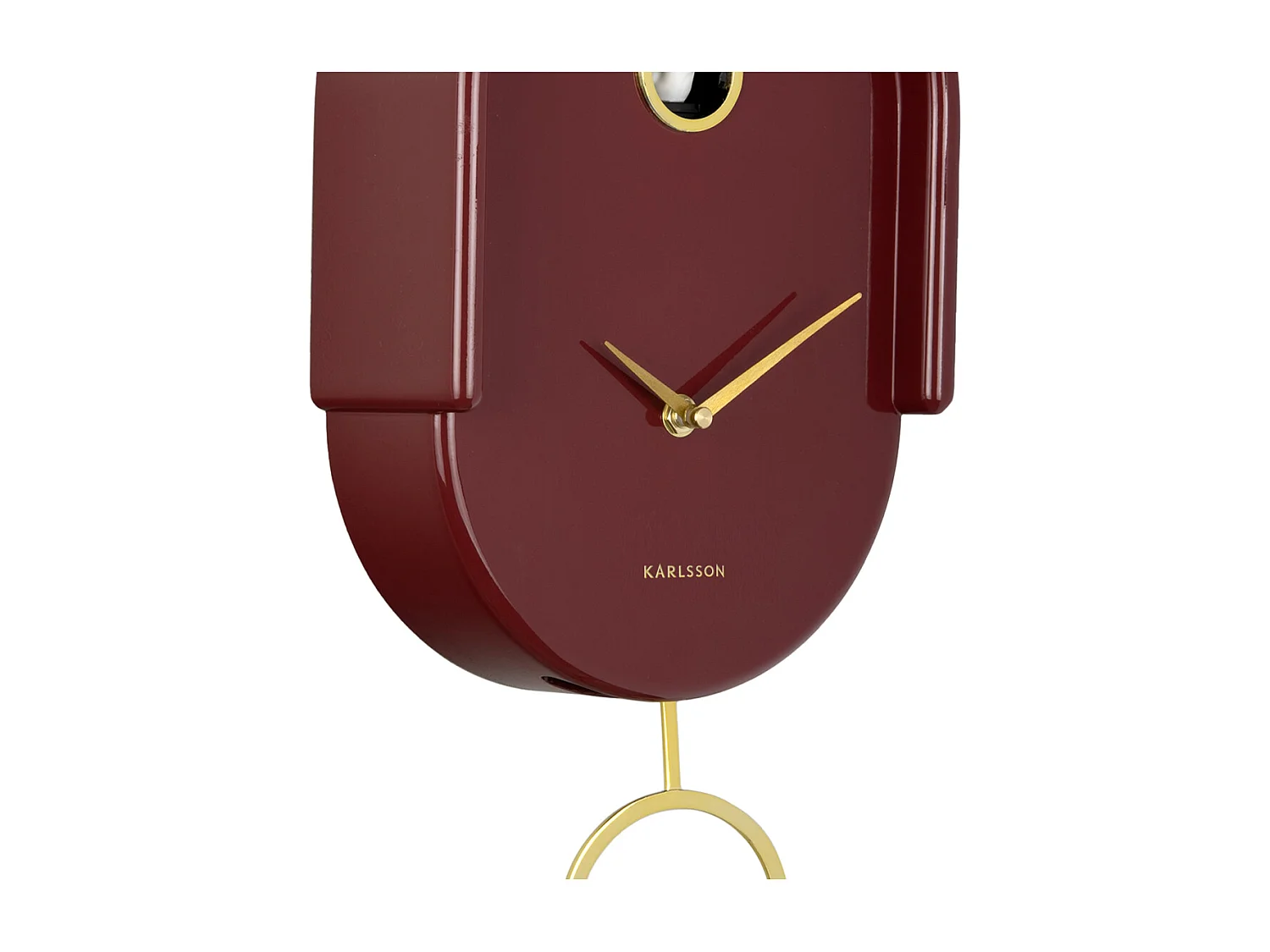 Reloj de pared Tweet - Rojo Burdeos