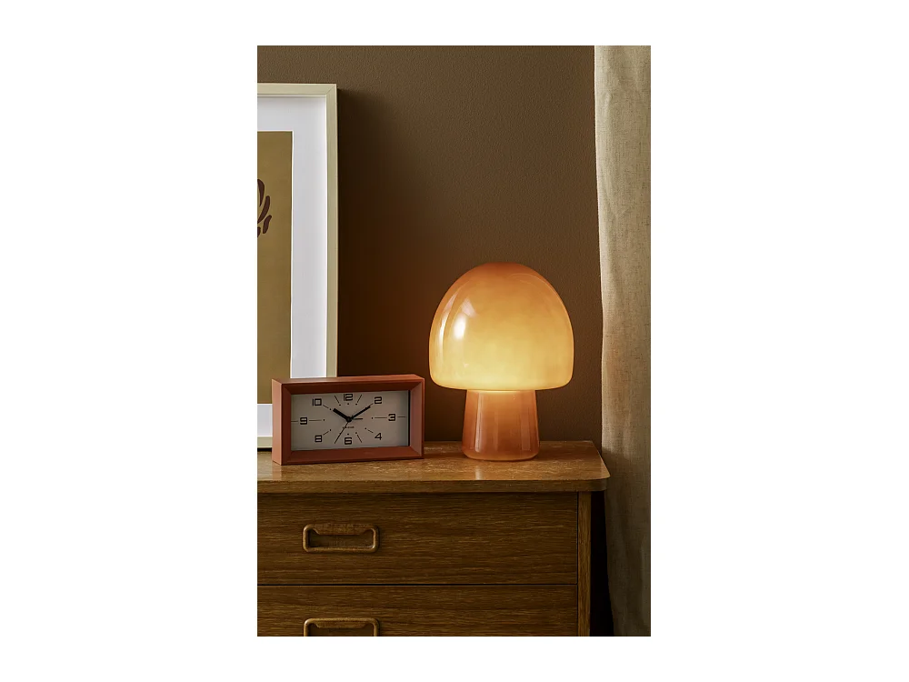 Lampe de table Gozar - 20x20x27 cm - Rouge