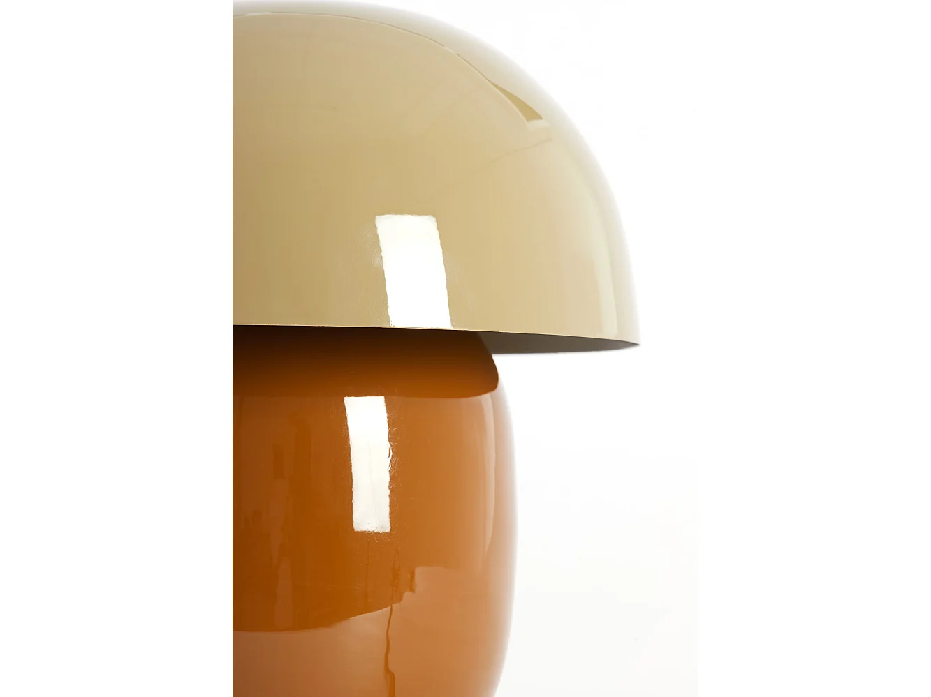 Tafellamp MIMOSA - Ø30x34 cm - Bruin