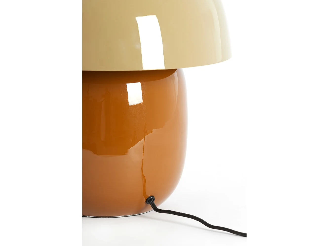 Tafellamp MIMOSA - Ø30x34 cm - Bruin