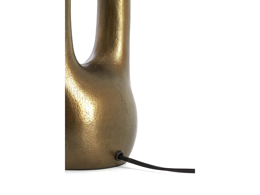 Pied de lampe ELRIC - 15x11,5x50 cm - Doré