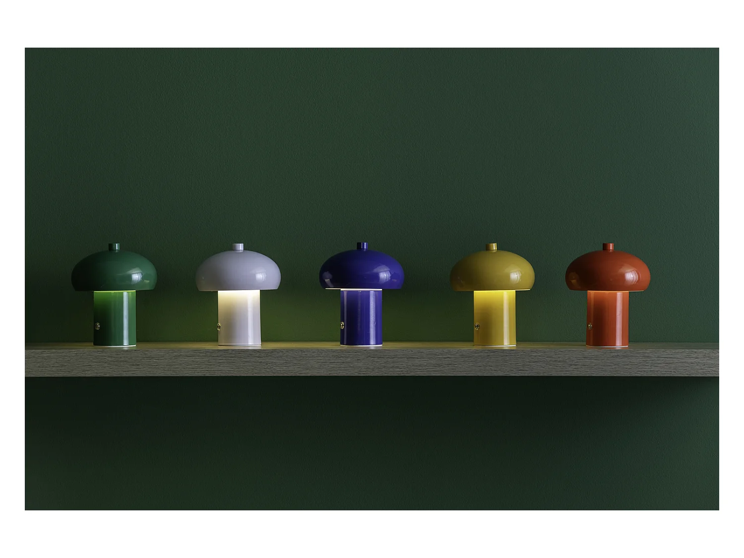 Lampe de table LED rétro Seta - 12,5 x 12,5 x 15 cm - Orange