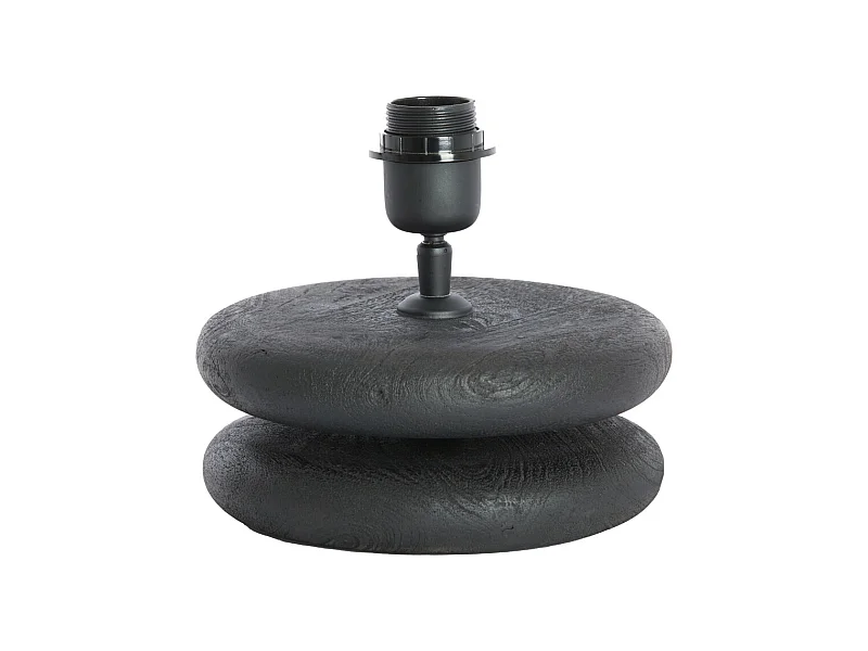 Pied de lampe EBOLI - Ø20x9 cm - Noir