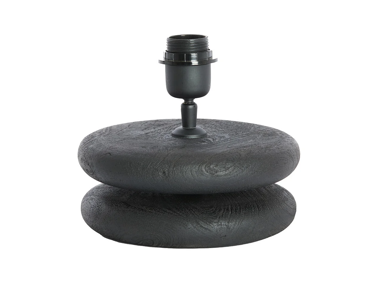 Pied de lampe EBOLI - Ø20x9 cm - Noir