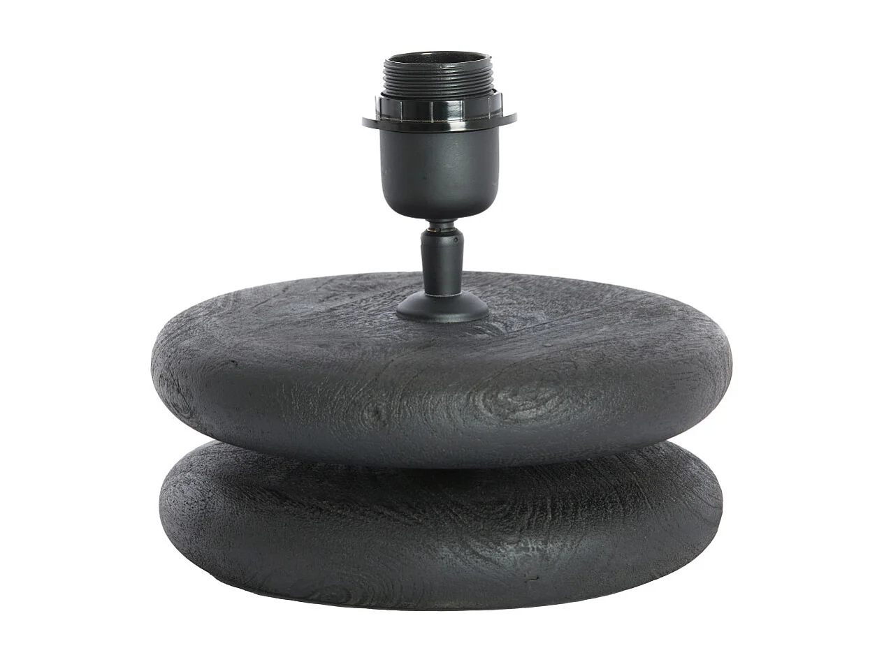 Pied de lampe EBOLI - Ø20x9 cm - Noir