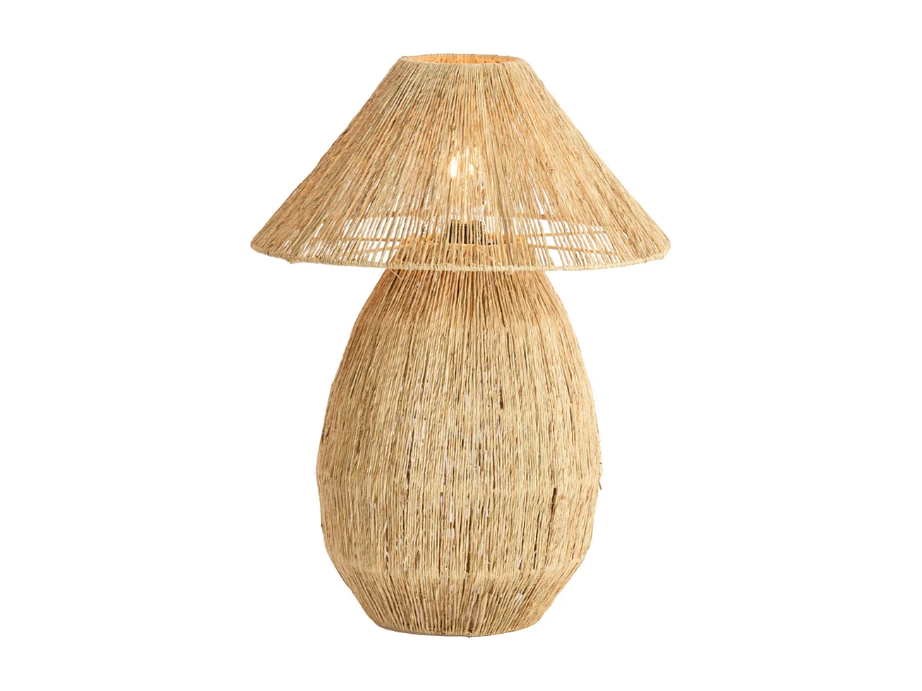 Lampe de table MARUVA - Ø40x55 cm - Marron