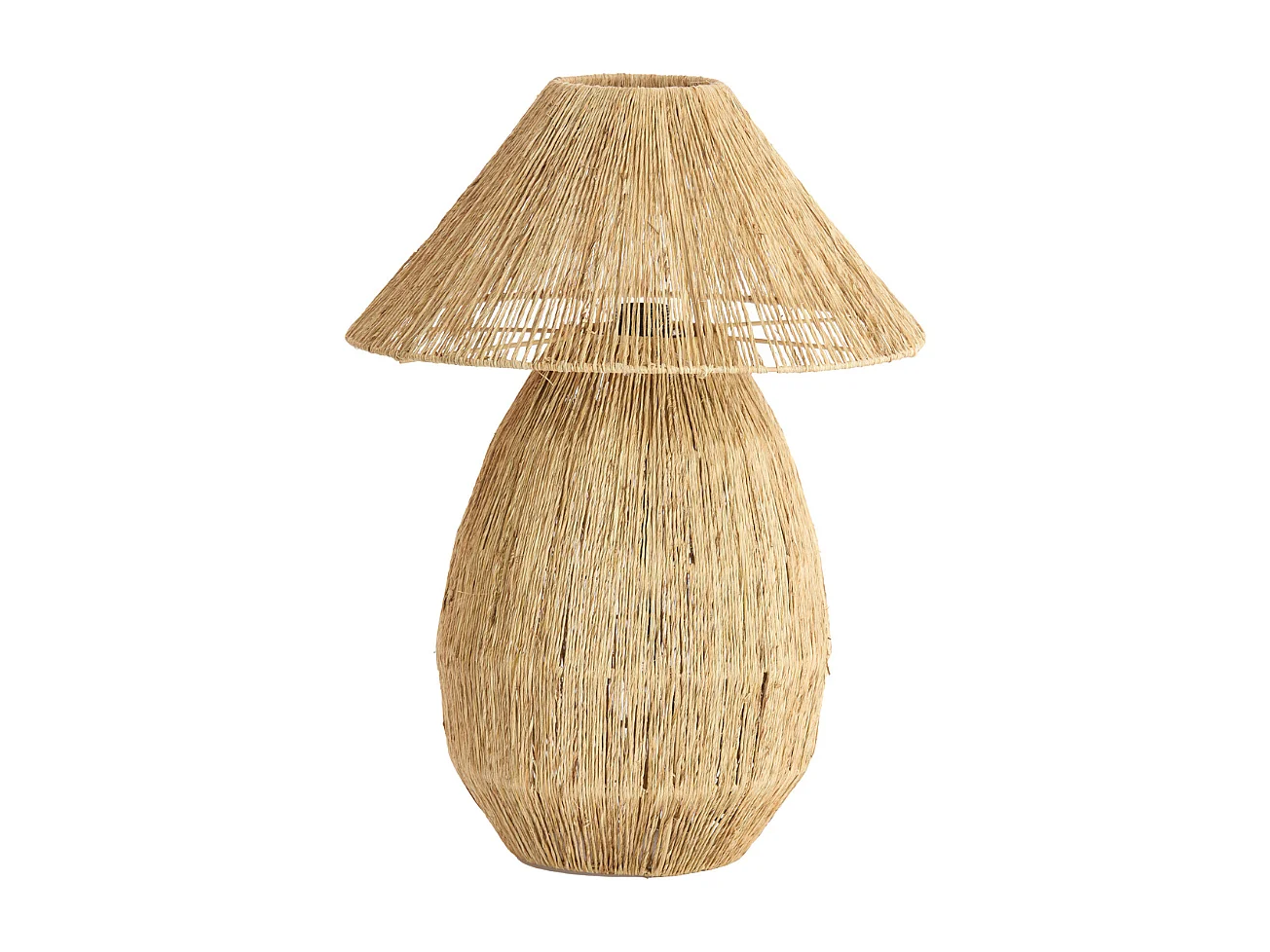 Lampe de table MARUVA - Ø40x55 cm - Marron