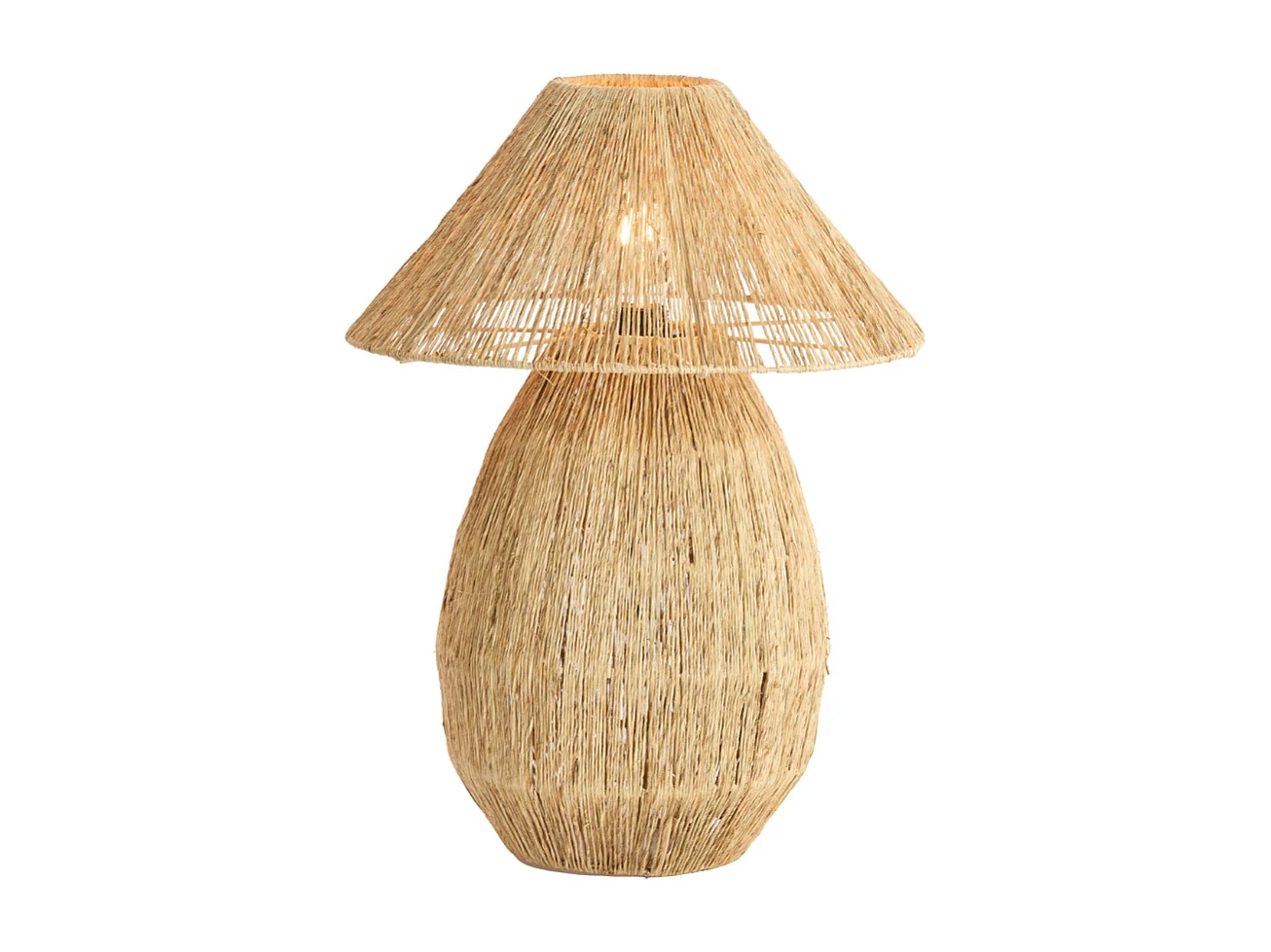 Lampe de table MARUVA - Ø40x55 cm - Marron