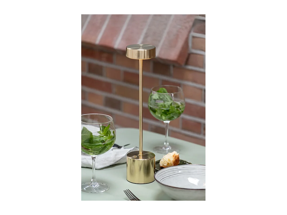 Lampe de table LED Ganar - 8x8x37,5 cm - Doré