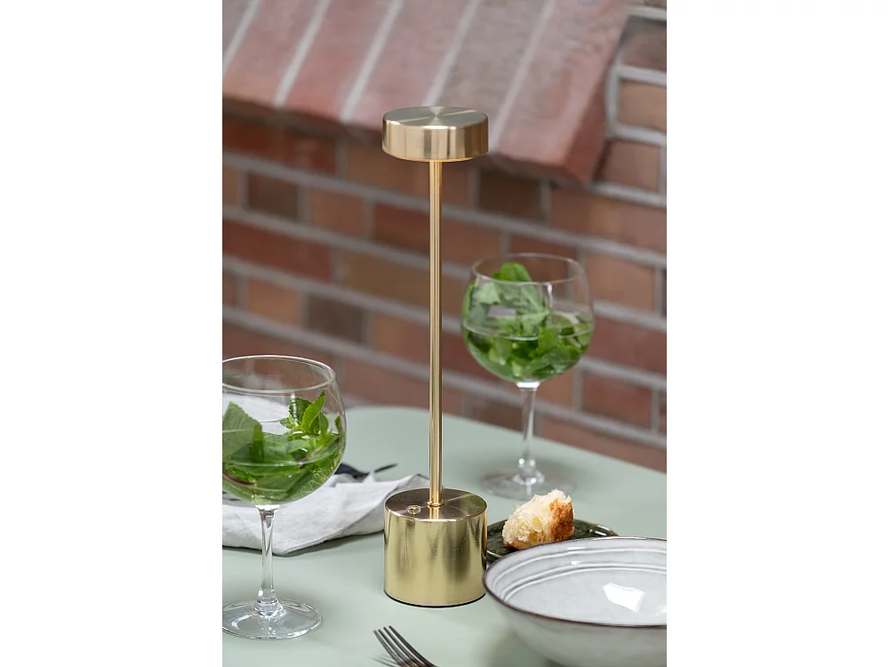 Lampe de table LED Ganar - 8x8x37,5 cm - Doré