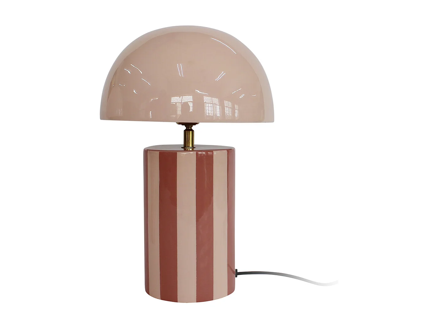 Lampe de table Rayado - 25x25x34 cm - Rose