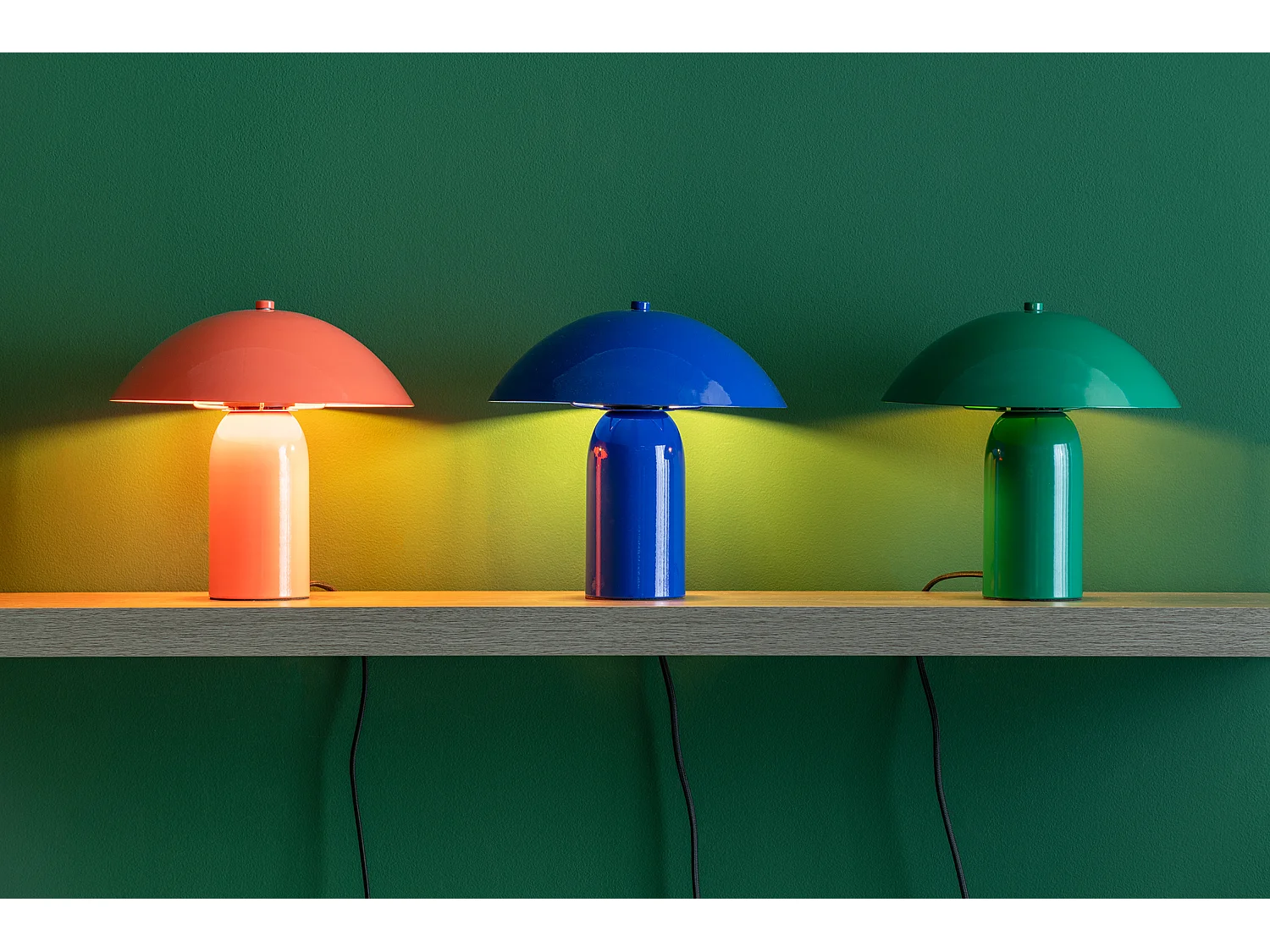 Lampe de table Asuto - 24x24x23,5 cm - Bleu