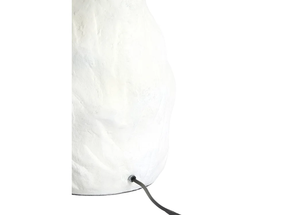 Pied de lampe MAVELLE - 25x20x36 cm - Blanc