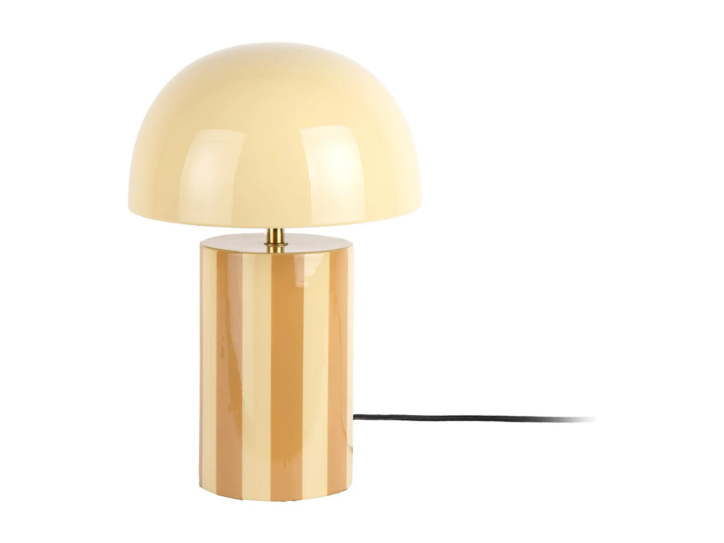 Lampe de table Rayado - 25x25x34 cm - Jaune