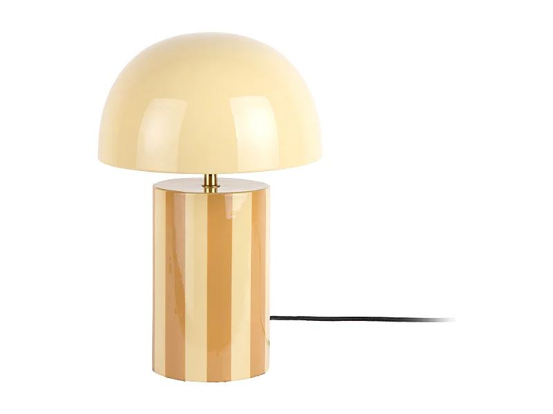 Lampe de table Rayado - 25x25x34 cm - Jaune
