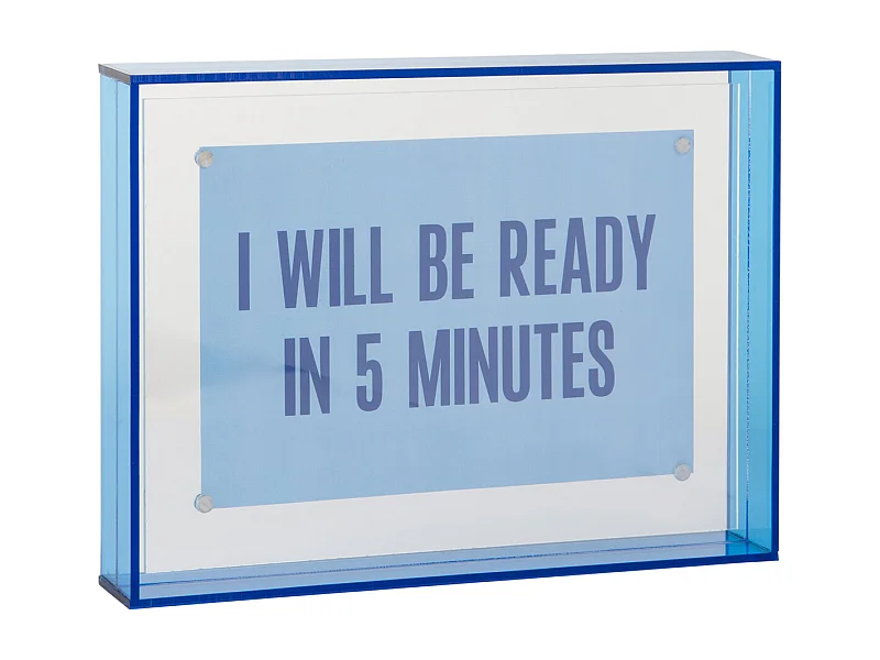 Cadre photo Gayo - 14x19x14 cm - Bleu