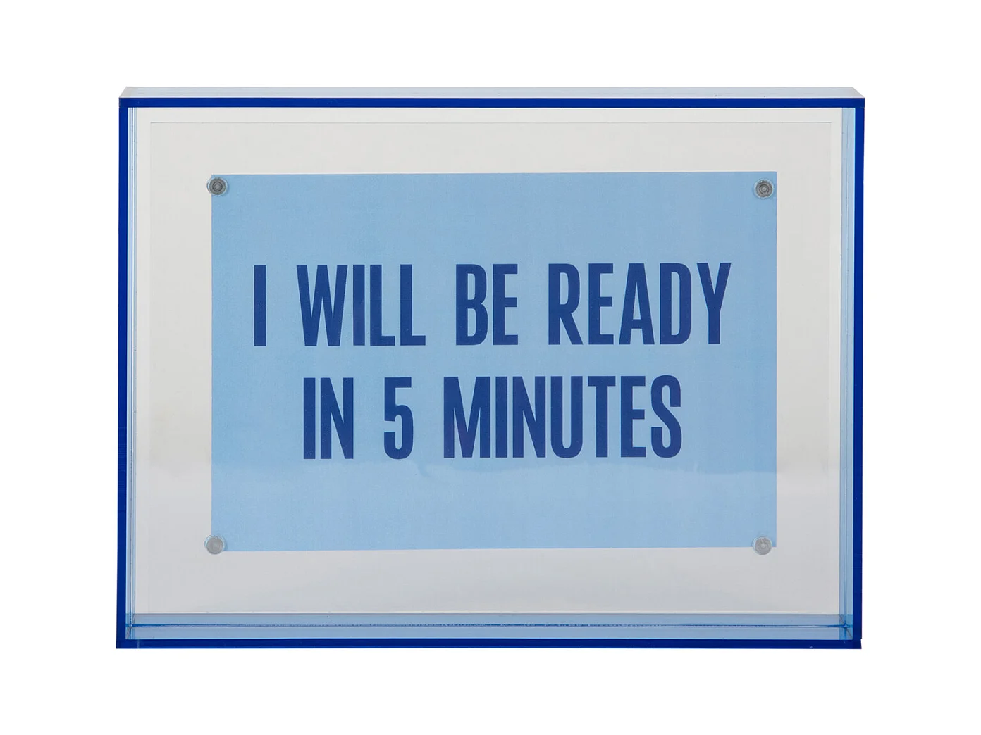 Cadre photo Gayo - 14x19x14 cm - Bleu