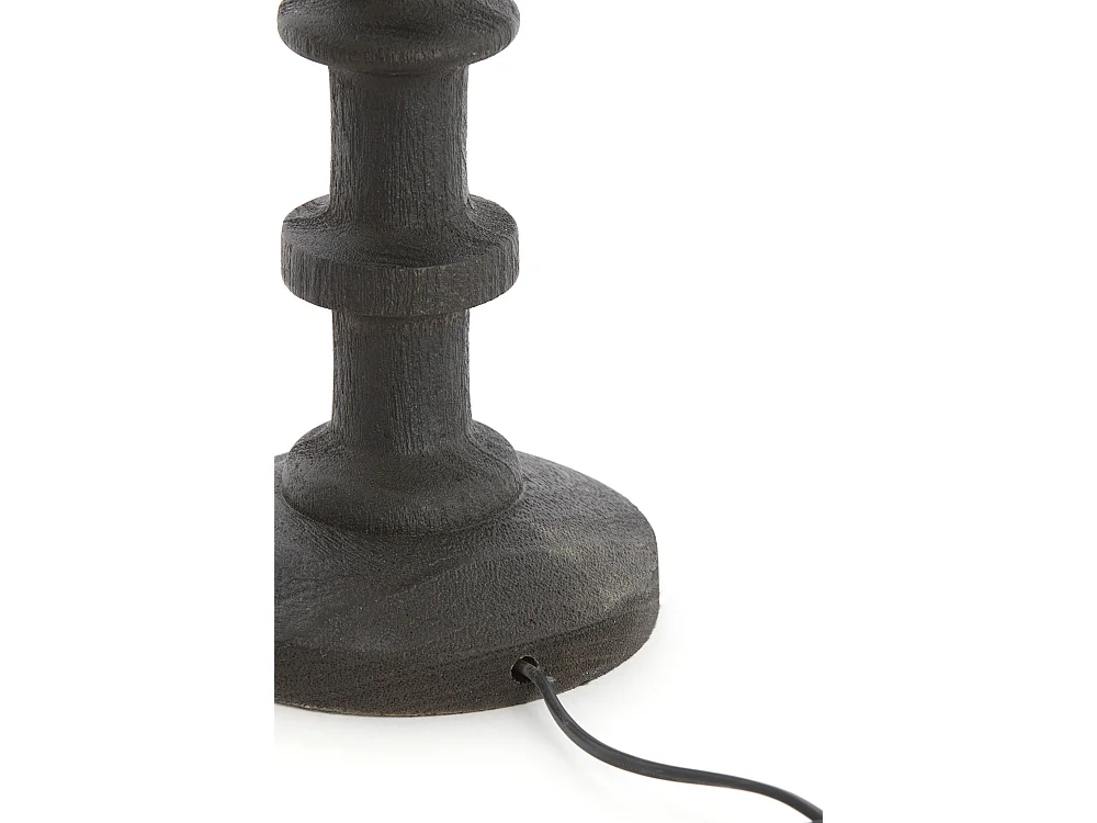 Pied de lampe CECILY - Ø16x45 cm - Marron