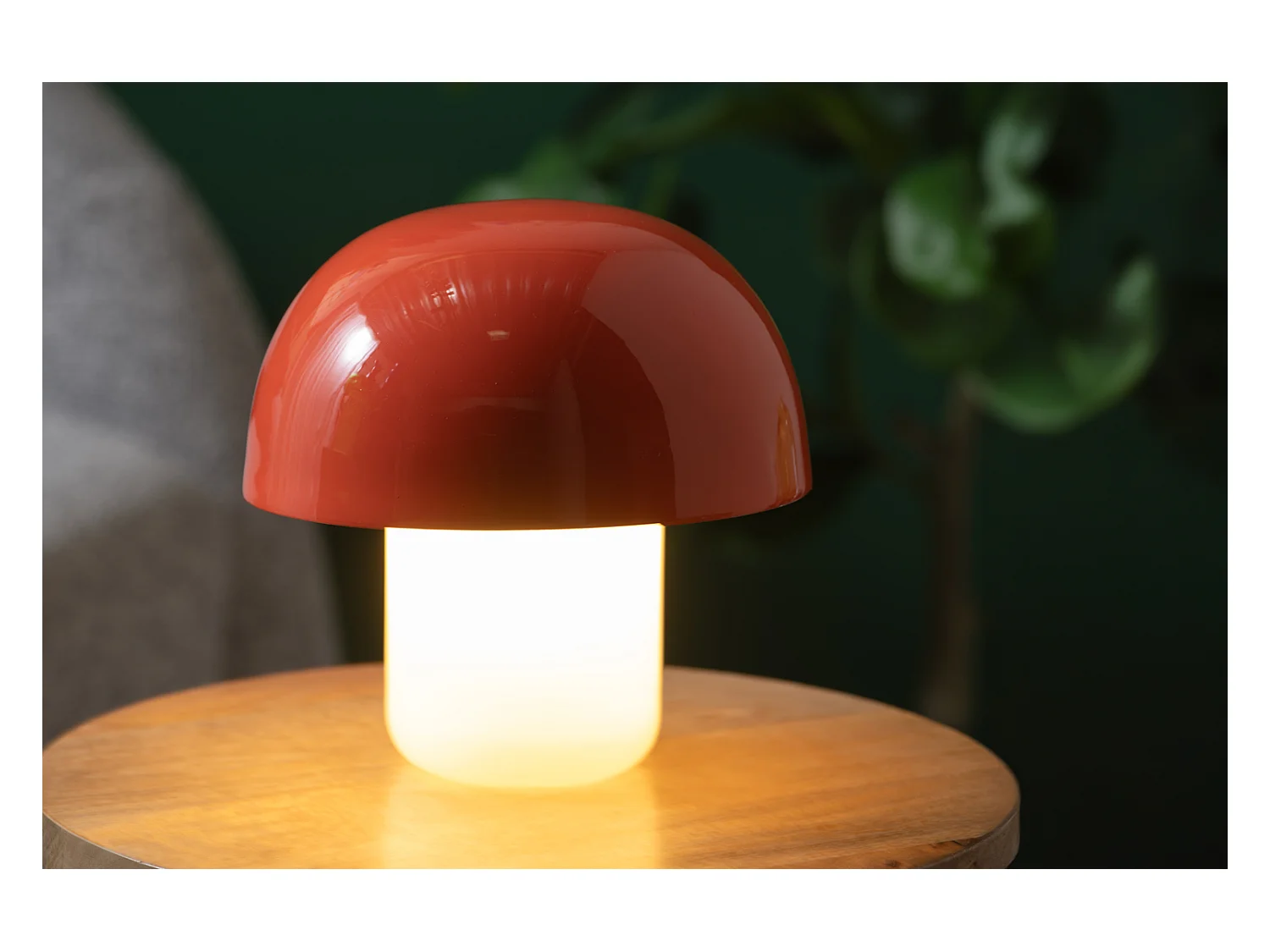 Lampe de table Mini Champignon Nuevo - 20x20x20 cm - Orange