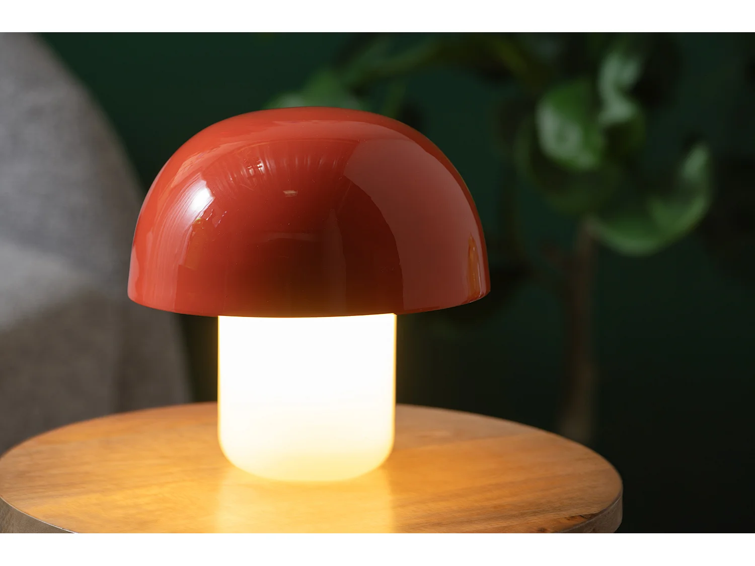 Lampe de table Mini Champignon Nuevo - 20x20x20 cm - Orange