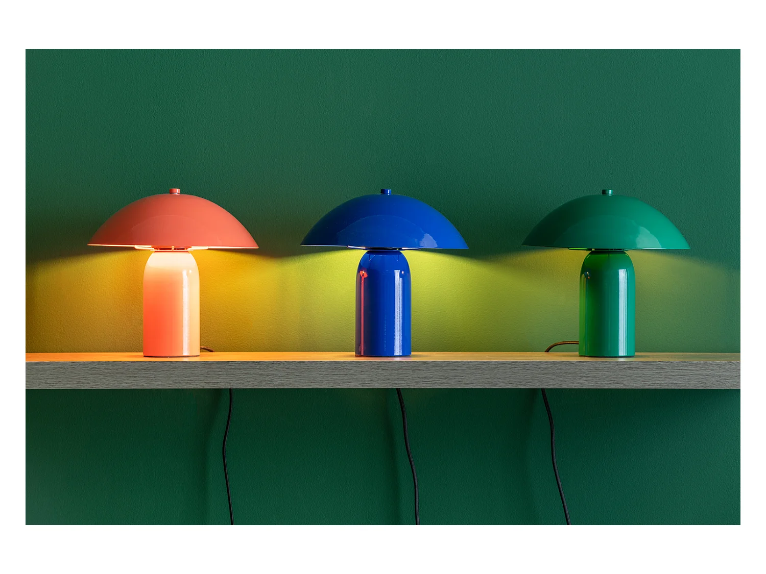 Lampe de table Asuto - 24x24x23,5 cm - Vert