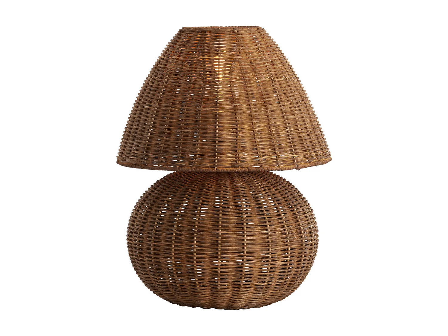 Lampe de table MAVON - Ø27,5x35 cm - Marron