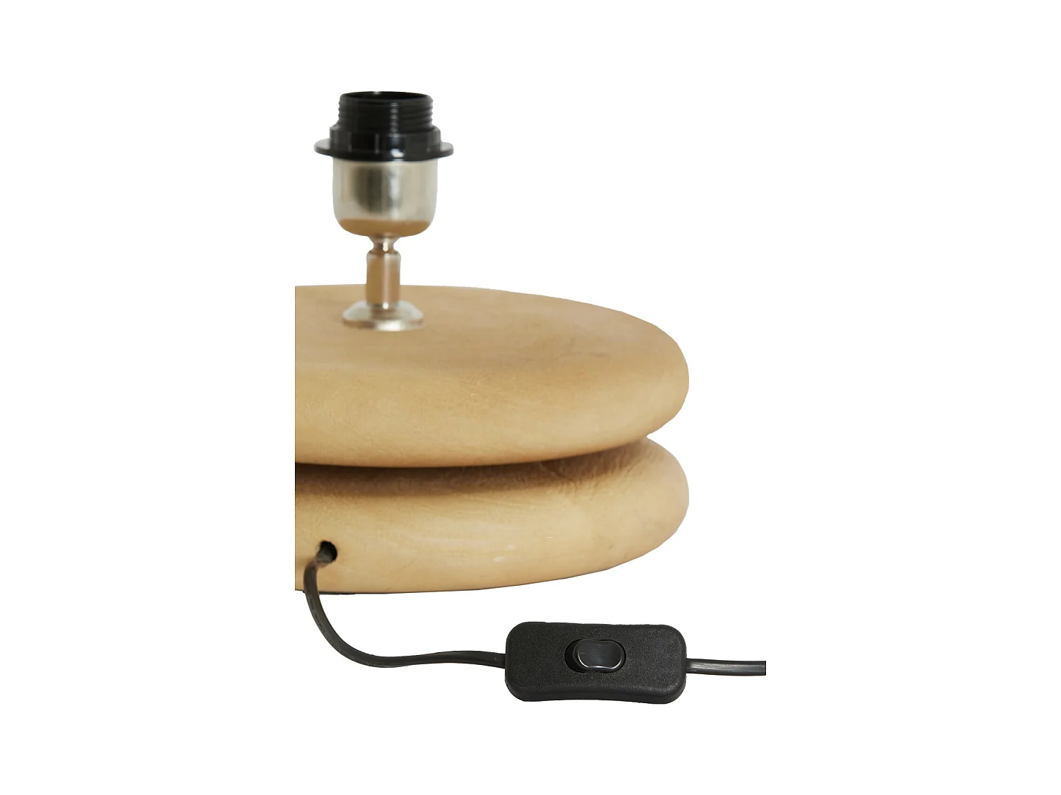 Pied de lampe EBOLI - Ø25x9 cm - Marron