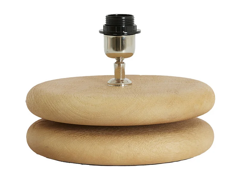 Pied de lampe EBOLI - Ø25x9 cm - Marron