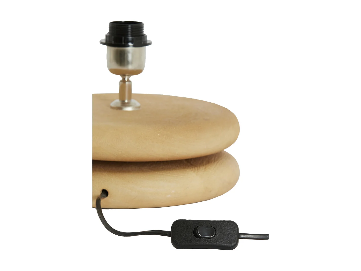 Pied de lampe EBOLI - Ø25x9 cm - Marron