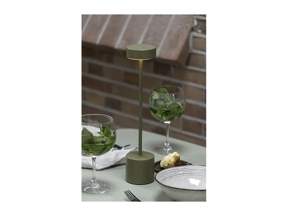 Lampe de table LED Ganar - 8x8x37,5 cm - Vert
