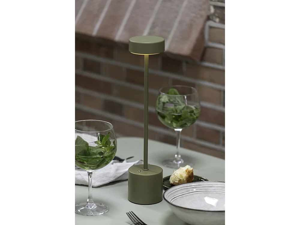 Lampe de table LED Ganar - 8x8x37,5 cm - Vert