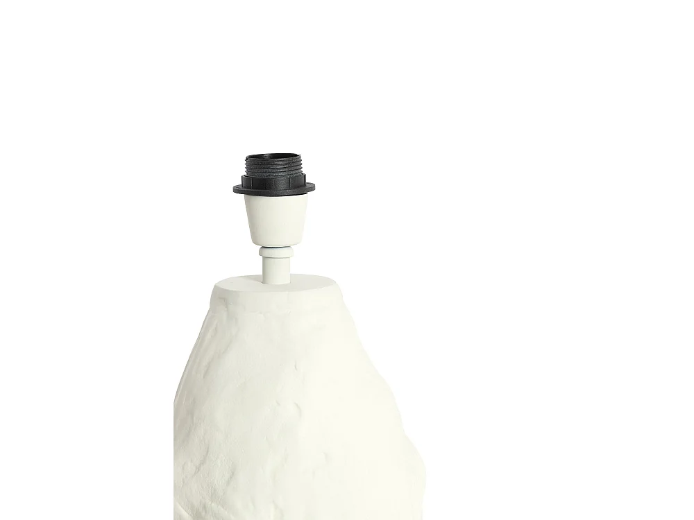 Pied de lampe MAVELLE - 21x18x29 cm - Blanc