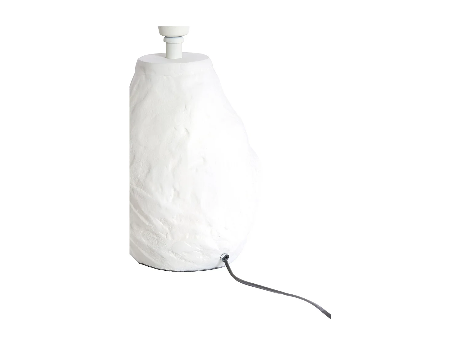 Pied de lampe MAVELLE - 21x18x29 cm - Blanc