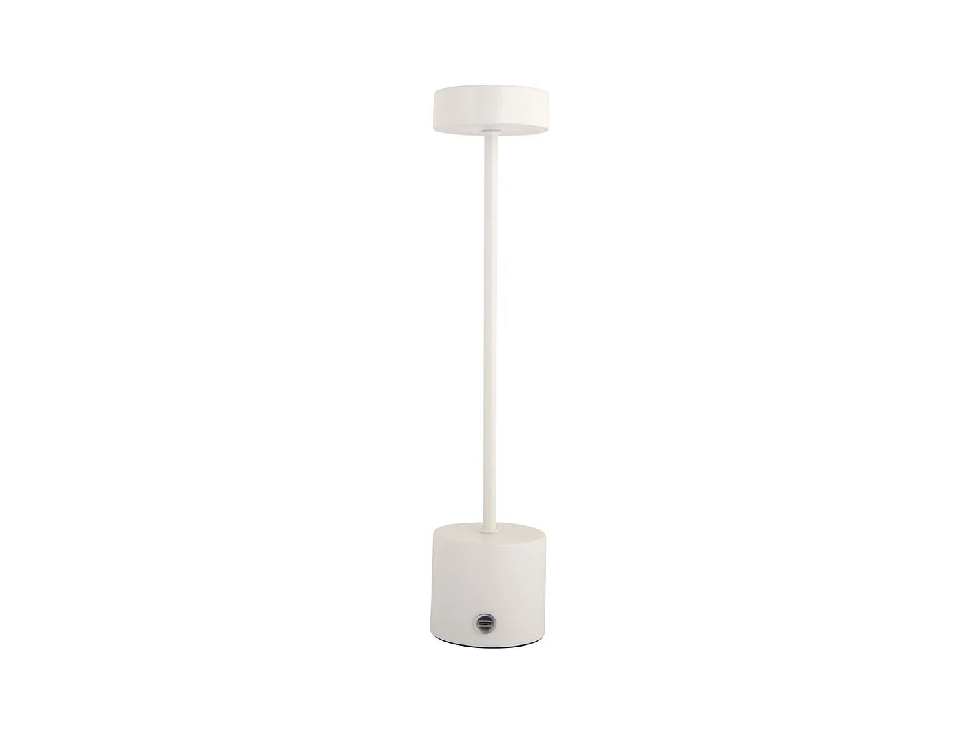 Tischleuchte Ganar LED - 8x8x37,5 cm - Weiß