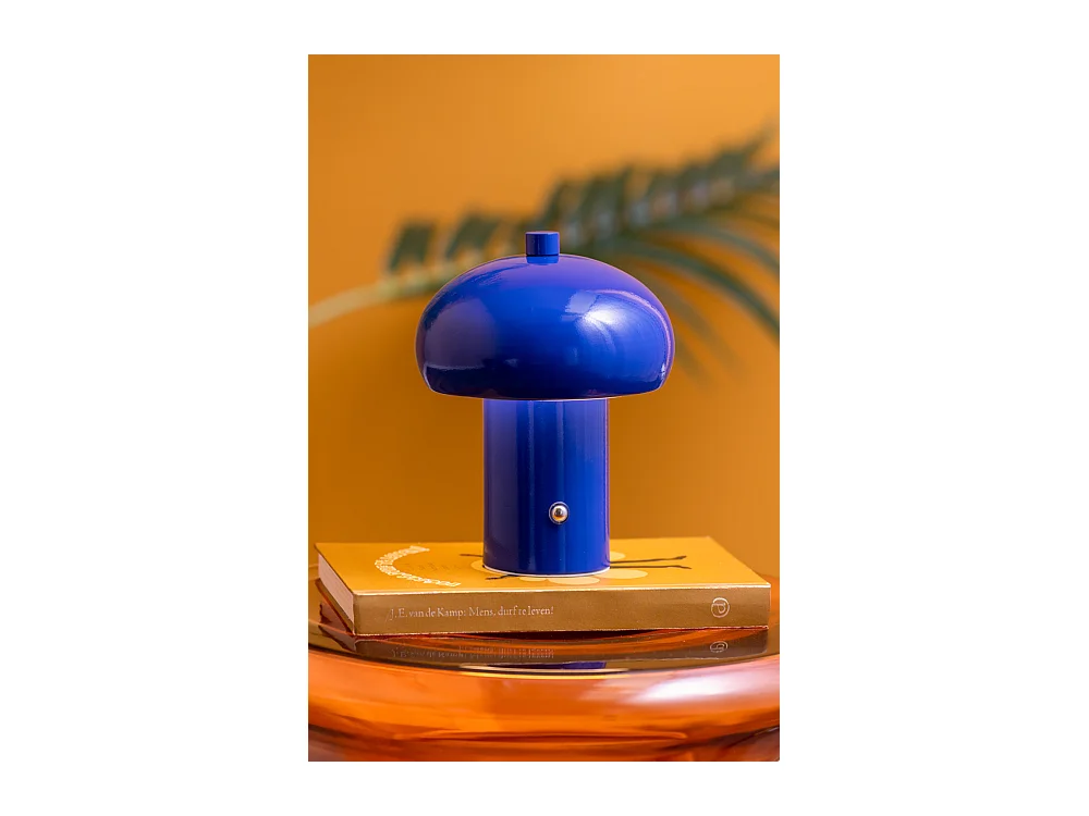 Lampe de table LED Retro Seta - 12,5 x 12,5 x 15 cm - Bleu