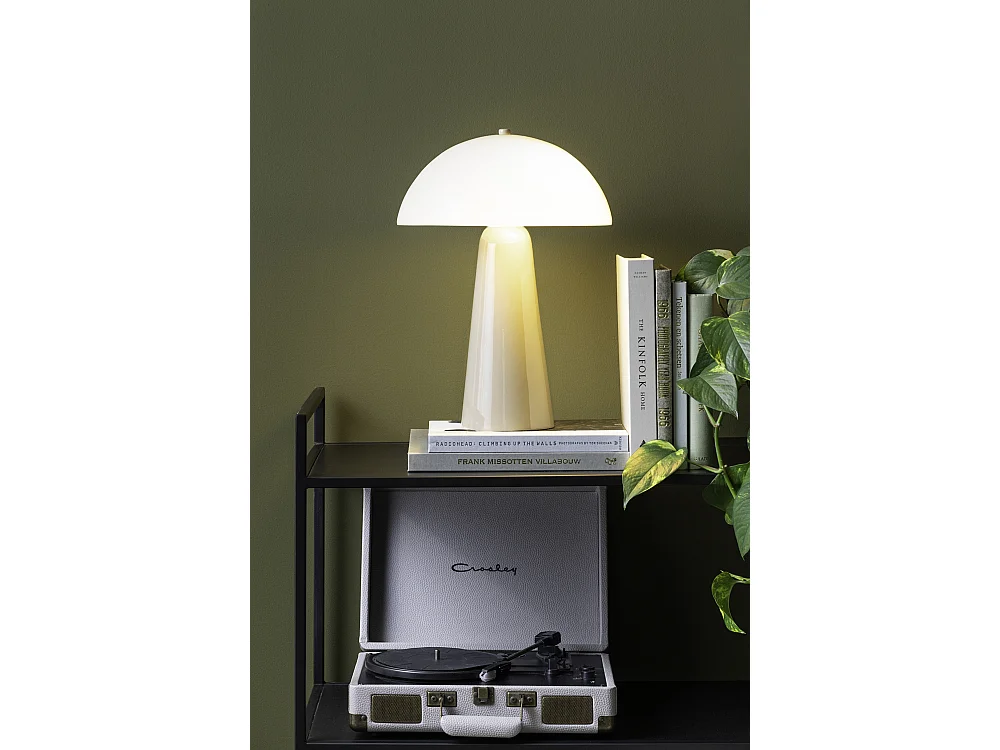 Lampe de table Vidrio - 30x30x42 cm - Gris